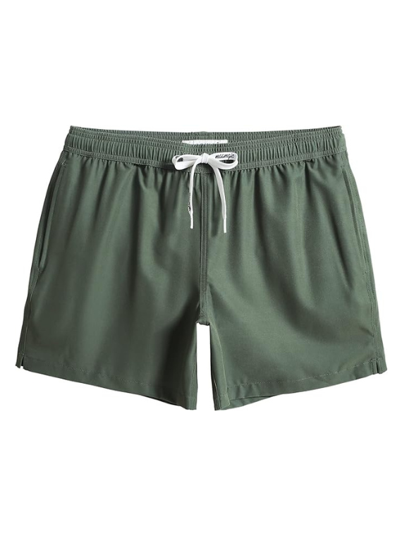 Mens Green Swim Trunks