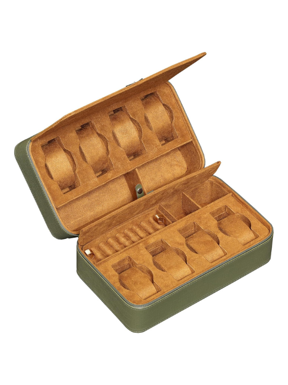 Mens Travel Watch Case Olive