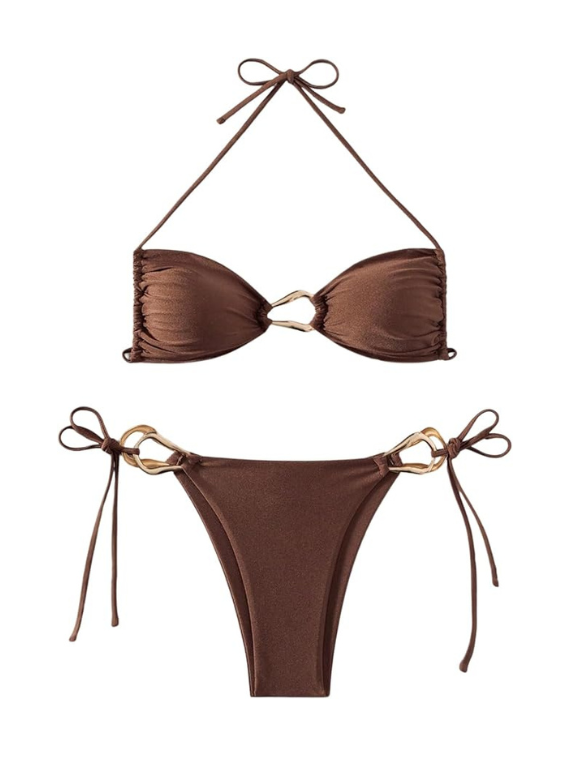 Brown aesethic bikini
